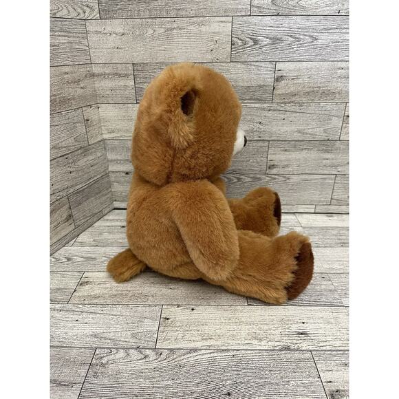 Vintage Fairview Brown Bear Plush Stuffed Animal with Flocked Nose 15” Teddy - Picture 3 of 8